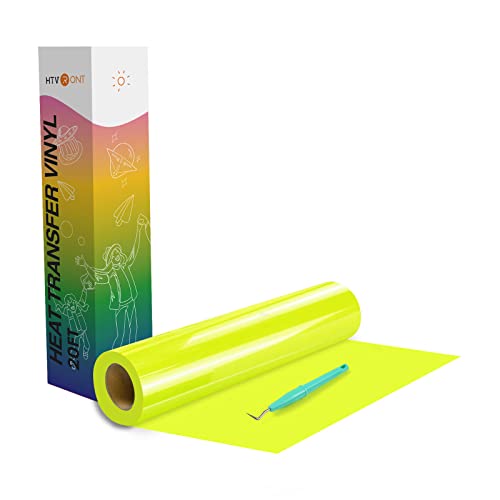 Heat Transfer Vinyl Neon Yellow HTV Rolls
