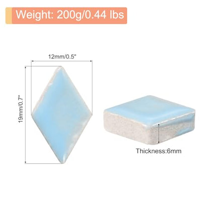 200g Ceramic Mosaic Tiles for Crafts Bulk