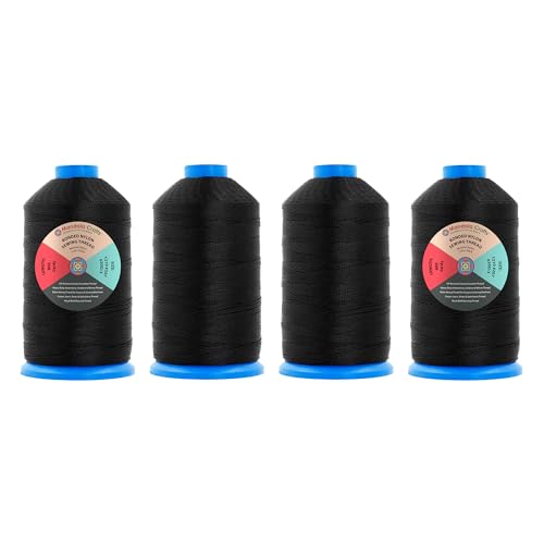 Size 207 630D T210 Black Combo Bonded Nylon Thread (9597.76 Foot)