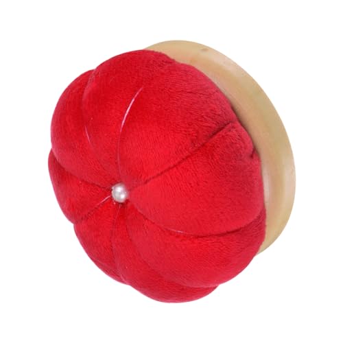 Wooden Base Needle Pincushions Pin Cushions Red