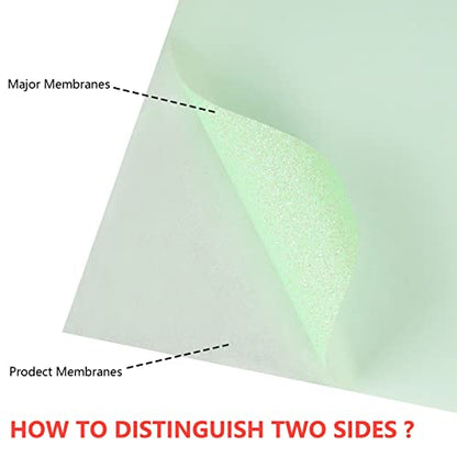 Heat Transfer Vinyl Glow Light Green Glitter HTV