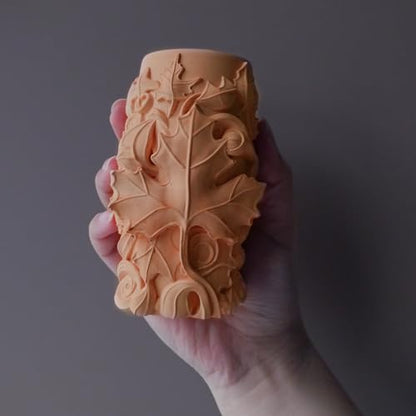 Maple Leaf Embossed Candle Molds