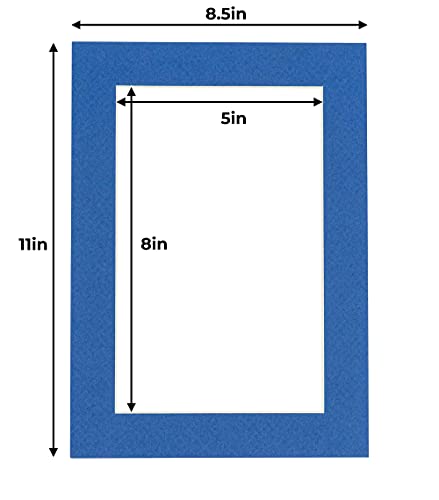 5.5x8.5 Mat for 8.5x11 Frame