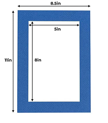 5.5x8.5 Mat for 8.5x11 Frame