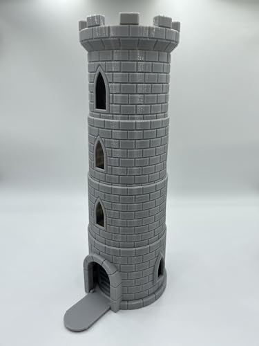 Collapsing Dice Tower and Little Town Houses Scene