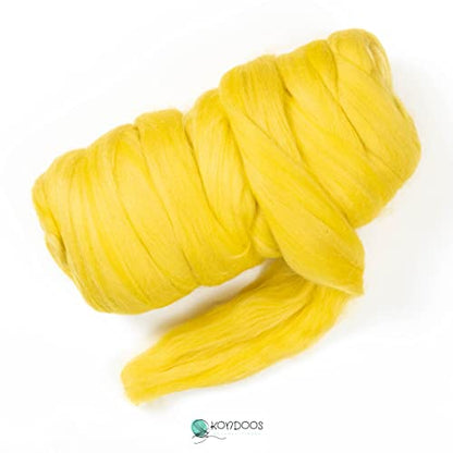 Colored Natural Wool roving (16 Ounce)
