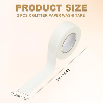 2 Roll Glitter Paper Washi Tape (2 Count)
