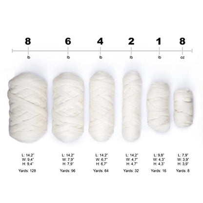 Natural Wool Bulk roving