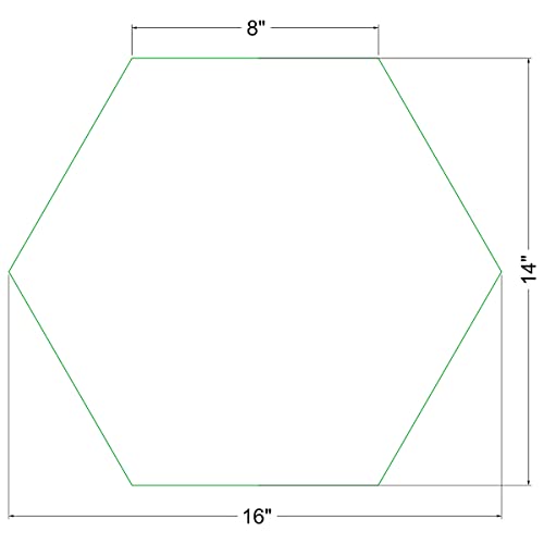 16" Hexagon Stepping Stone Mold