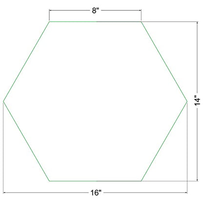 16" Hexagon Stepping Stone Mold
