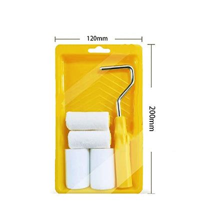 Mini Foam Paint Roller Painting Decorating Touch Up Trim Kit 2 inch Small Paint Roller Tray Set with High