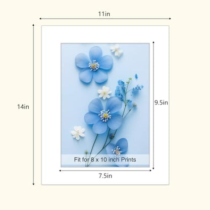 15 Pack 11x14 White Picture Mats for 8x10 Photos (15 Count)