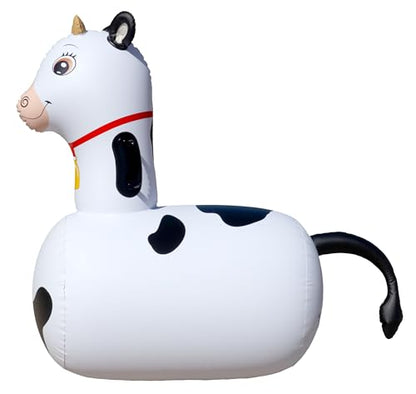 Hop N Go Inflatable Bouncy Cow Riding