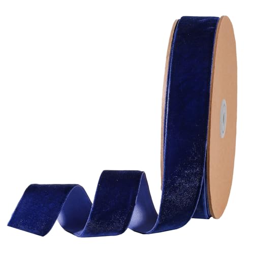 Navy Velvet Ribbon
