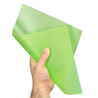 4Pcs A4 Gel Light Lighting Filter Overlay Transparent Color Correction Plastic Vinyl PVC Sheets Photography Television Matte Green