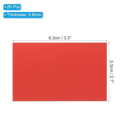 2.1x3.3 Inch Anodized Aluminum Sheet Metal (20 Count)