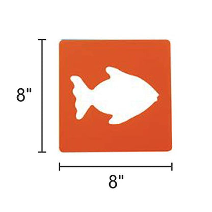 EANST Animal Shape Stencils Set of 12 8" Plastic Stencils for Kids Arts and Crafts Material (12 Count)