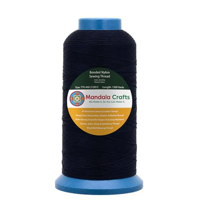 Size 69 210D T70 Dark Blue Bonded Nylon Thread (4500 Foot )