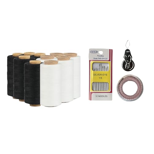 2 Colors Serger Sewing Thread and Tape Measure