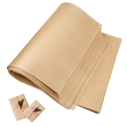 18”x 24”Kraft Paper Sheets Bulk Brown Paper Large Craft Paper for Arts (200 Count)