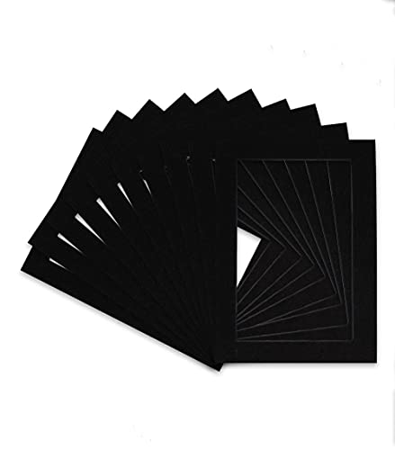Pack of Ten Acid Free 11x14 Mats Bevel Cut for 8.5x11 Photos (10 Count)