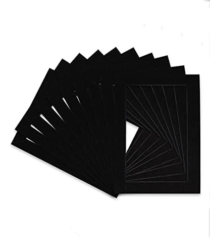 Pack of Ten Acid Free 11x14 Mats Bevel Cut for 8.5x11 Photos (10 Count)