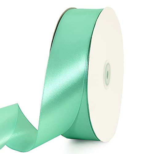 100 Yard Teal Satin Ribbon 1