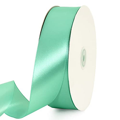 100 Yard Teal Satin Ribbon 1