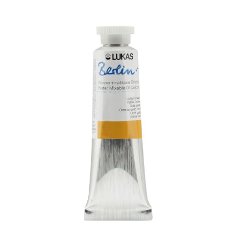 Berlin Pro Artists Water Mixable Oil Paint 37 ml Tube Yellow Ochre