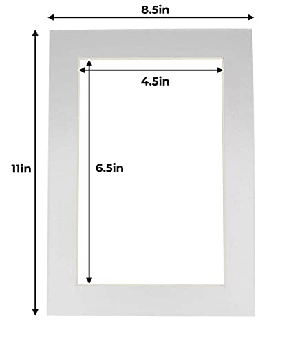 5x7 Mat for 8.5x11 Frame