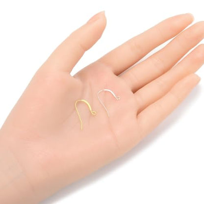 50pcs Adabele Real 925 Sterling Silver Fish Earring Hooks 18mm (50 Count)