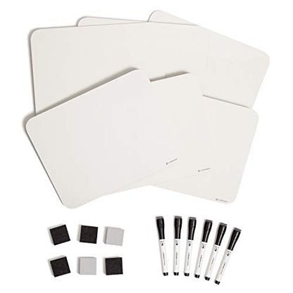 Mini Dry Erase Board for School (6 Count)