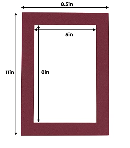 5.5x8.5 Mat for 8.5x11 Frame (10 Count)