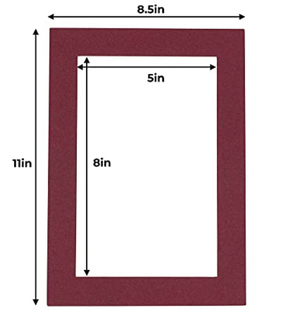 5.5x8.5 Mat for 8.5x11 Frame (10 Count)