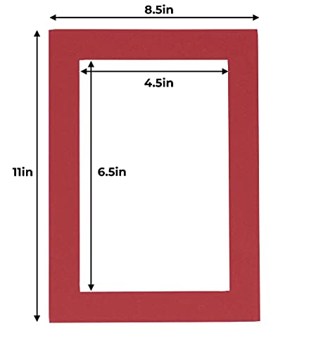 5x7 Mat for 8.5x11 Frame (10 Count)