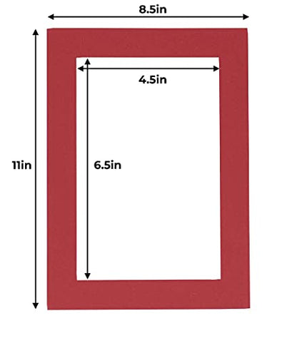 5x7 Mat for 8.5x11 Frame (10 Count)