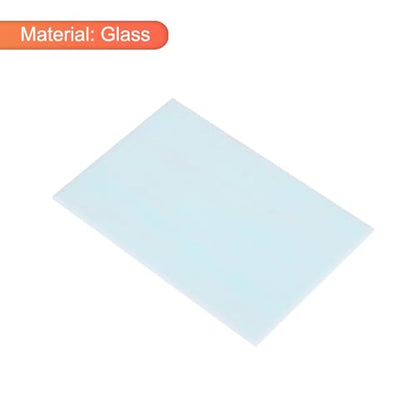 2 Pcs Stained Glass Sheet Mosaic Tile 7.9 Inch x 5.9 Inch Light Blue Stained Glass Sheets for Crafts DIY Art Project