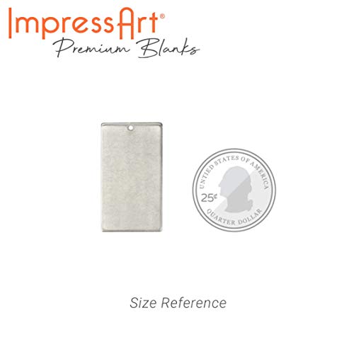 Premium Metal Stamping Rectangle Blanks for Metal Stamping and Jewelry Making (24 Count)
