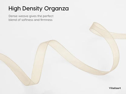 Brown Organza Ribbon 3 (3 Count)