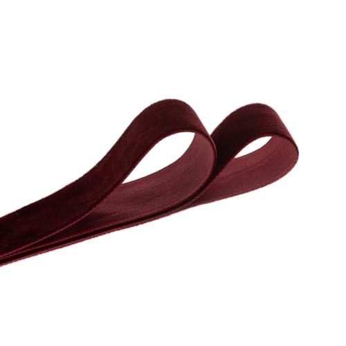 Vintage Burgundy Velvet Ribbon (75 Foot)