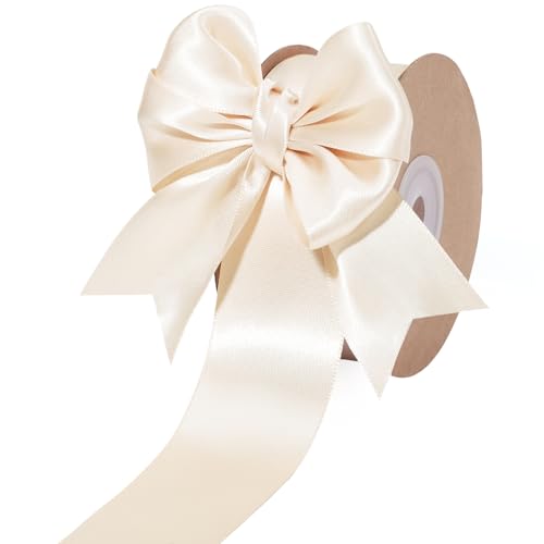 Nude Satin Ribbon 1.5 Inch 25 Yards