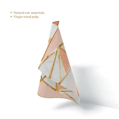 80 Pack Napkins Disposable Paper Towel Cocktail Dinner Party Decoration (80 Count)