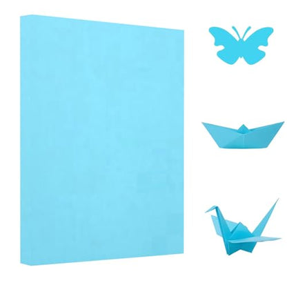 A4 Origami Paper Light Blue 100 Sheets (100 Count)