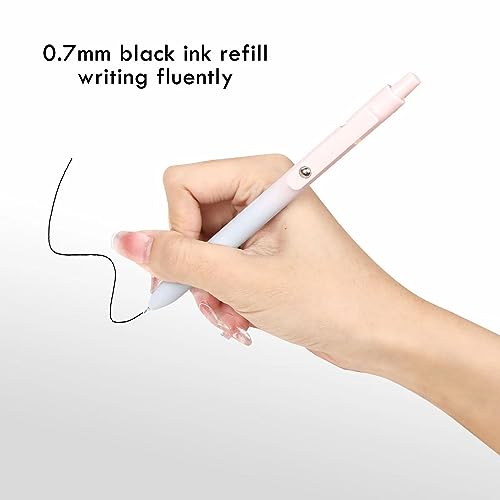 Gel Pens 5 Pcs 0.5mm Retractable Quick Dry Black Ink Pens (5 Count)