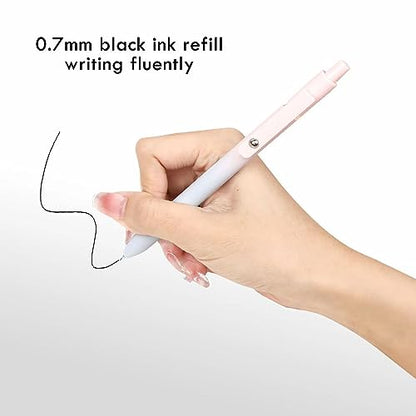 Gel Pens 5 Pcs 0.5mm Retractable Quick Dry Black Ink Pens (5 Count)