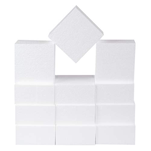Silverlake 4x4x2 Craft Foam for Styrofoam Block Projects (12 Count)