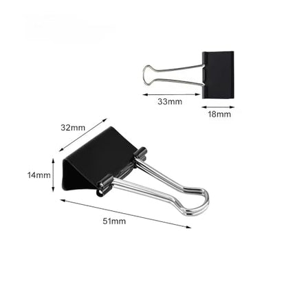 100 Pack Medium Binder Clips (100 Count)