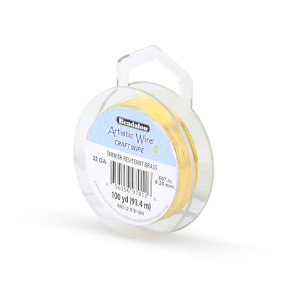 32 Gauge Tarnish Resistant Brass Craft Wire