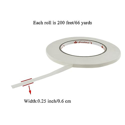 White 0.25Inch Wide Floral Tape (200 Foot)