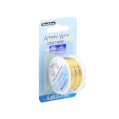 20 Gauge Tarnish Resistant Brass Craft Wire